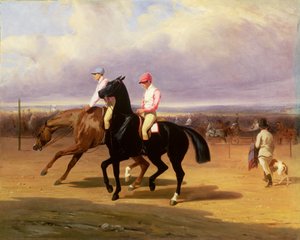 Prestes a descer (óleo sobre tela) de Alfred Dedreux