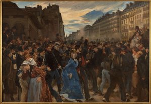 Le départ des mobiles, en juillet 1870, ca. 1879 (óleo sobre tela) de Alfred Dehodencq