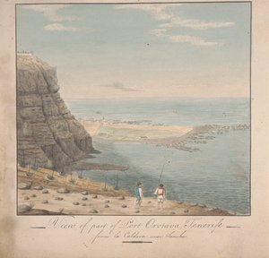 Vista de parte de Port Orotava, Tenerife de La Caldeva, perto de Sancho