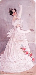 Angelica Catalani (1780-1845) em Il Fanatico, 1824 (wc) de Alfred Edward Chalon
