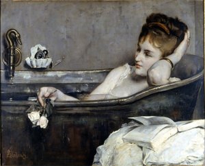 Alfred Stevens: "O banho" 1867. Museu Nacional de Compiègne de Alfred Emile Stevens