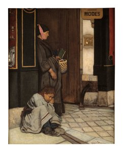 Begging Tolerated (óleo sobre tela) de Alfred Emile Stevens