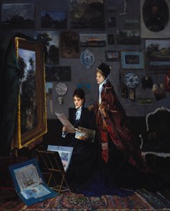 No estúdio de Alfred Emile Stevens