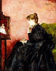 Dama de preto, de Alfred Emile Stevens