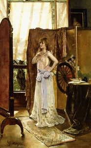 Ensaiando, 1888 de Alfred Emile Stevens
