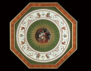 Topo de um gueridon ao estilo Luís XVI de Alfred Emmanuel Louis Beurdeley