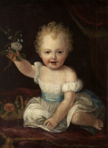 O terceiro Lord de Tabley, com dois anos de idade, c.1837 de Alfred Emile Stevens