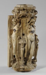 Um dos 9 maquetes para a Chaminé Sam Wilson, c.1908-14 (gesso e goma-laca) (ver também 876005-7) de Alfred Gilbert