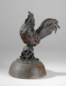 Um dos 9 maquetes para a Chaminé Sam Wilson, c.1908-14 (gesso e goma-laca) (ver também 876021) de Alfred Gilbert