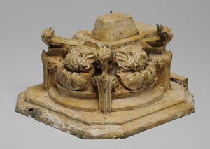 Um dos 9 maquetes para a Chaminé Sam Wilson, c.1908-14 (gesso e goma-laca) de Alfred Gilbert