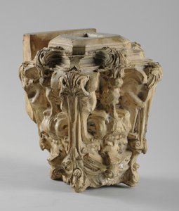 Um dos 9 maquetes para a Chaminé Sam Wilson, c.1908-14 (gesso e goma-laca) de Alfred Gilbert