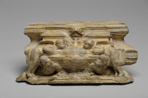 Um dos 9 maquetes para a Chaminé Sam Wilson, c.1908-14 (gesso e goma-laca) de Alfred Gilbert