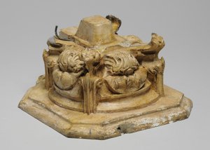 Um dos 9 maquetes para a Chaminé Sam Wilson, c.1908-14 (gesso e goma-laca) de Alfred Gilbert
