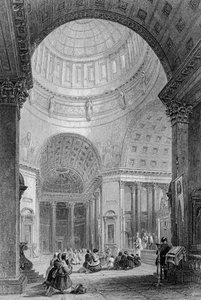 Interior da Igreja Kazan, gravada por T. Higham