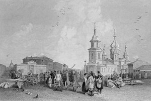 O Haymarket, St. Petersburg, gravado por W. Chevalier