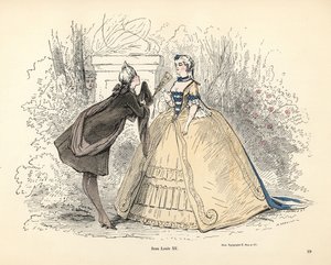 O traje feminino na época do Rei Luís XV de França