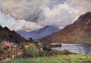 Um jardim em Leenane, Connemara de Alfred Heaton Cooper
