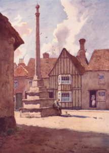 Lavenham Market Cross, Suffolk de Alfred Heaton Cooper