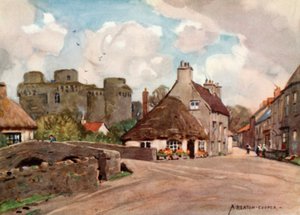 Nunney Village and Castle de Alfred Heaton Cooper