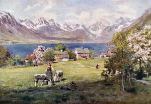 Fiorde de Romsdal, de Naes de Alfred Heaton Cooper