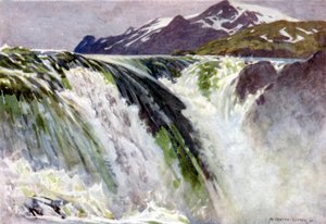 Great Shoals, Great Lake Falls, Saltoluokta de Alfred Heaton Cooper