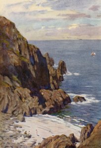 As rochas de Kullen, Molle, no Kattegatt de Alfred Heaton Cooper