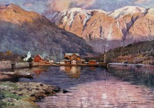 Ulvik, Fiorde de Hardanger de Alfred Heaton Cooper