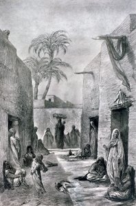 Uma rua de Almees egípcias dançarinas, Egito, 1872