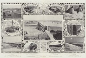 A Nova Época na História do Nilo, a Barragem de Assouan, inaugurada pelo Duque de Connaught, 10 de dezembro de Alfred Hugh Fisher