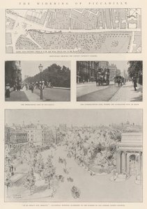 O alargamento de Piccadilly de Alfred Hugh Fisher