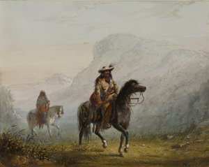«Bourgeois» W---r e a sua squaw de Alfred Jacob Miller