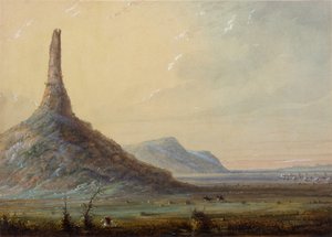 Chimney Rock de Alfred Jacob Miller