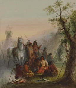 Acampamento de índios de Alfred Jacob Miller