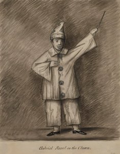 Gabriel Ravel como palhaço de Alfred Jacob Miller