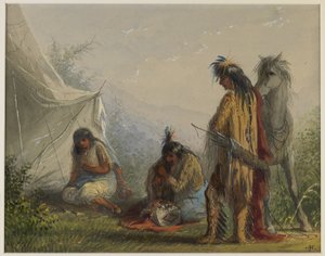 Namoro índio de Alfred Jacob Miller