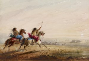 Raparigas índias: corrida de Alfred Jacob Miller