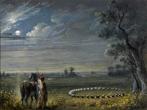 Círculos medicinais de Alfred Jacob Miller