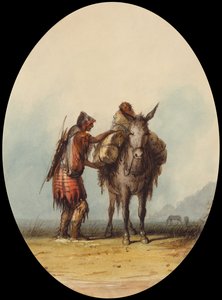 Root Diggers, c.1837 (aguarela e guache sobre papel) de Alfred Jacob Miller