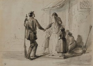 Guerra. A caminho da frente de Alfred Jacob Miller