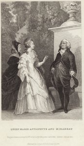 Rainha Maria Antonieta e Honoré Gabriel Riqueti