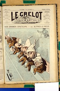 Capa do "Le Grelot", número 175, Satirique en Couleurs de Alfred Le Petit