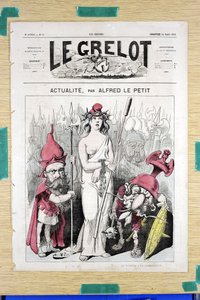 Capa do "Le Grelot", número 50, Satirique en Couleurs de Alfred Le Petit