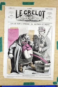 Capa do "Le Grelot", número 58, Satirique en Couleurs de Alfred Le Petit