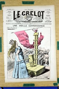 Capa do "Le Grelot", número 759, Satirique en Couleurs de Alfred Le Petit