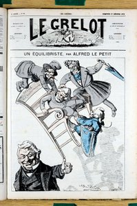 Capa do "Le Grelot", número 81, Satirique en Couleurs de Alfred Le Petit