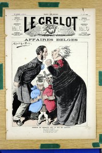 Capa do "Le Grelot", número 697, Satirique en Couleurs de Alfred Le Petit