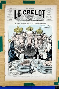 Capa do "The Grelot", Satirical in Colours de Alfred Le Petit