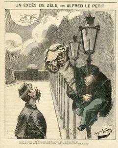 Ilustração de Alfred Le Petity (1841-1909) para a capa do Le Grelot de Alfred Le Petit