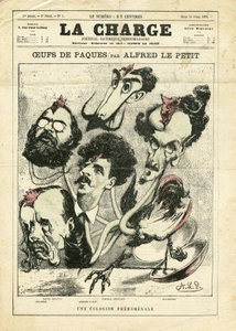 Ilustração de Alfred Le Petité (1841-1909) em La Charge (1870) de Alfred Le Petit