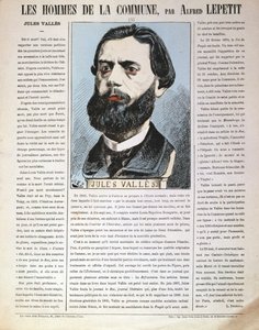 Jules Valles, jornalista francês, autor e membro da Comuna de Paris, 1871 de Alfred Lepetit
